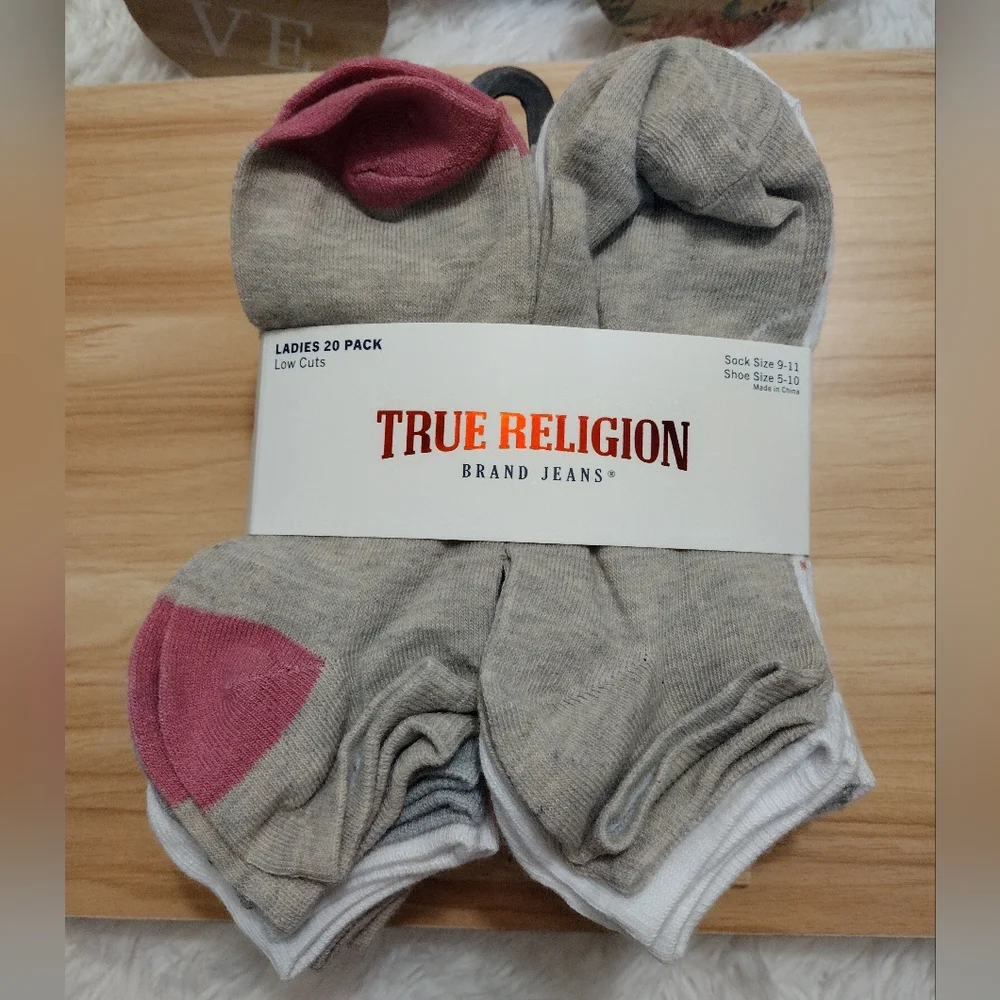 True Religion Women's Low Cut Socks - 20 Pairs  Multicolor One Size Fits…